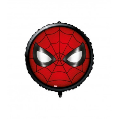 Palloncino Spiderman Viso Tondo 18"/45cm in Mylar
