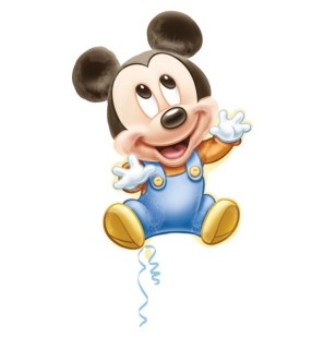 Palloncino Baby Topolino Mickey Mouse 33"/84cm SuperShape in Mylar