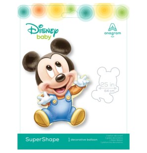 Palloncino Baby Topolino Mickey Mouse 33"/84cm SuperShape in Mylar