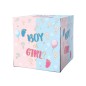 Scatola Sorpresa Box Surprice 50X50X65cm Nascita Gender Reveal Boy o Girl