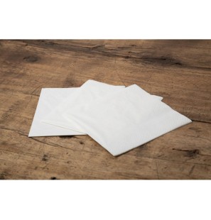 20 Tovaglioli Carta Compostabili 33x33cm Bianco