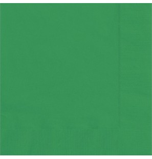 20 Tovaglioli Verde Smeraldo carta 33x33cm