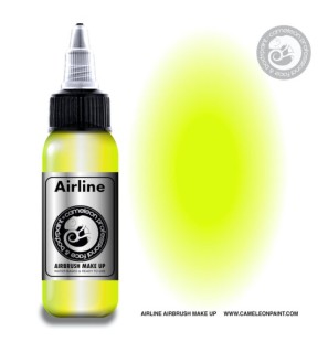 Colore Aerografo UV Sulfur yellow Fluo 60ml