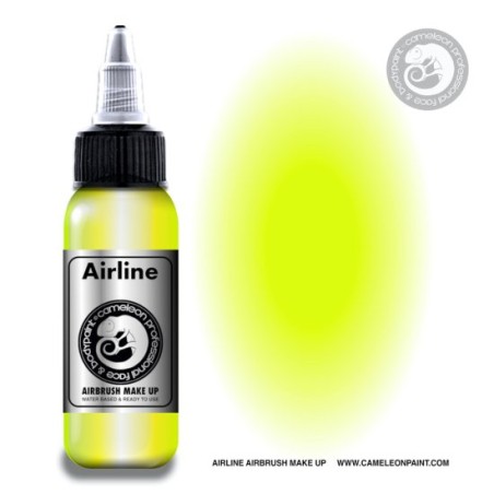Colore Aerografo UV Sulfur yellow Fluo 60ml