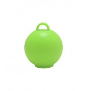 Pesetto Bubble 75gr verde lime in plastica per palloncini ad elio