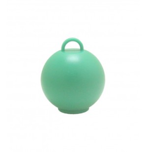 Pesetto Bubble 75gr verde menta in plastica per palloncini ad elio