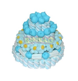 Torta Piccola Azzurra Marshmallows Confezione Biribao