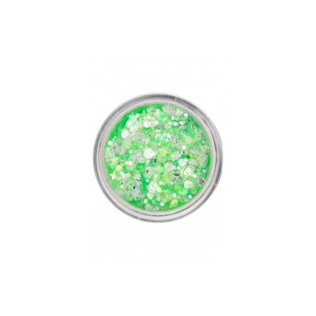 Glitter in Crema Neon Emerald Candy Chunky da 10ml