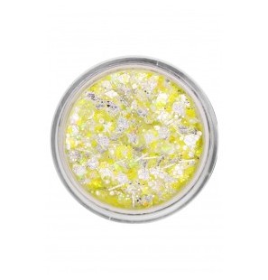 Glitter in Crema Neon Yellow Candy Chunky da 10ml