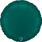 Palloncino Tondo Verde Smeraldo Satinato 18"/46cm in Mylar