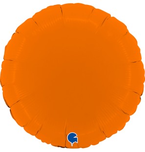 Palloncino Tondo Matte Arancione 18"/46cm in Mylar