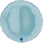 Palloncino Tondo Blu Pastello Lucido 18"/46cm in Mylar