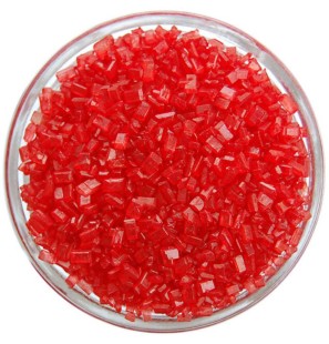 Cristalli di Zucchero Perlati Rosso