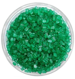 Cristalli di Zucchero Perlati Verde Smeraldo