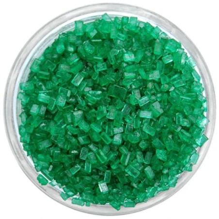 Cristalli di Zucchero Perlati Verde Smeraldo