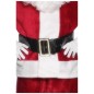 Cintura di Babbo Natale, nera, con fibbia dorata, 145 cm