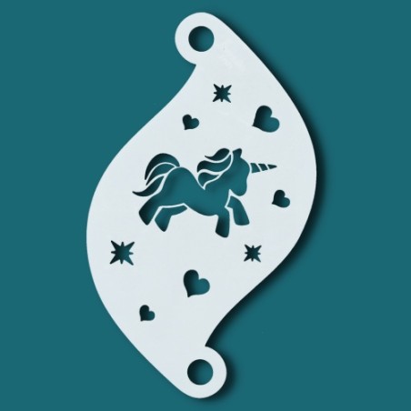 Stencil Charming (Unicorn) per Truccabimbi
