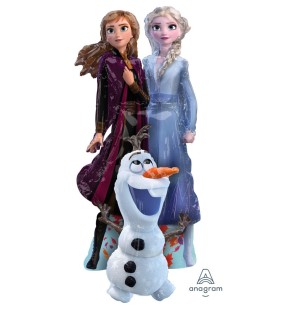 Palloncino Frozen Elsa, Anna e Olaf 27"x58"/58cmX147cm Palloncino AirWalker Mylar