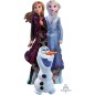 Palloncino Frozen Elsa, Anna e Olaf 27"x58"/58cmX147cm Palloncino AirWalker Mylar