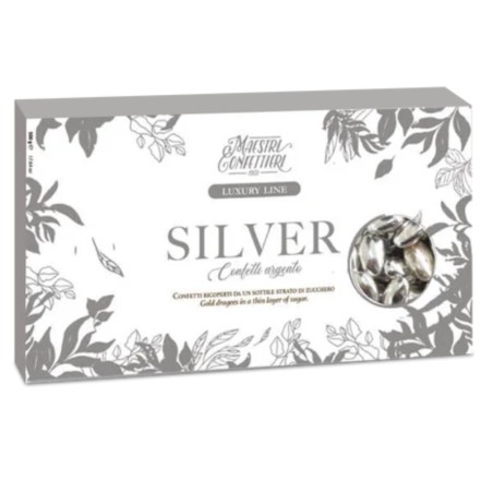 Confetti al Cioccolato Argento Luxury Line Scatola da 500Gr