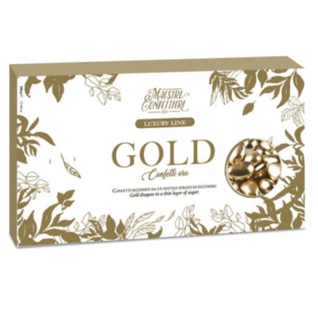 Confetti al Cioccolato Oro Luxury Line Scatola da 500Gr