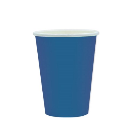 25 Bicchieri Blu in carta compostabile 200ml