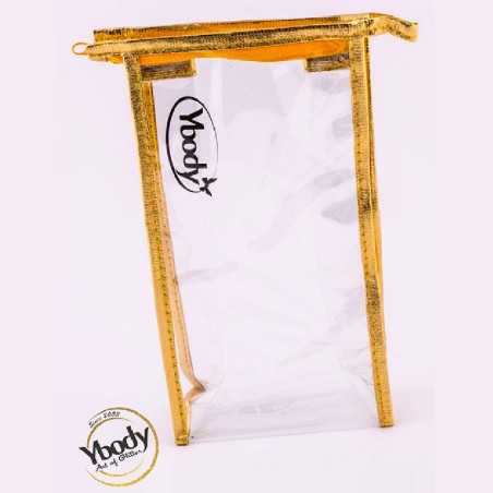 Golden Plastic Bag w/zipper